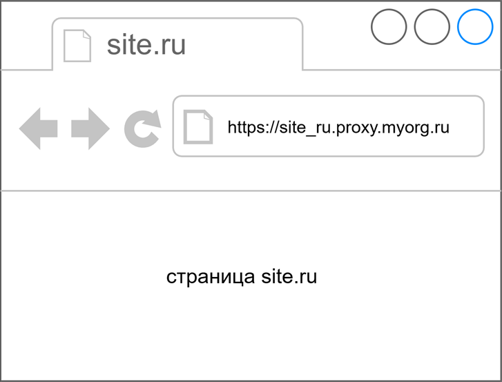ВебЗеркало пример работы